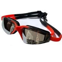Очки для плавания взрослые зеркальные (черно/красные) E38879-4